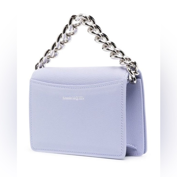 Alexander McQueen Four-Ring Mini Crossbody Bag - Purple - Picture 3 of 8